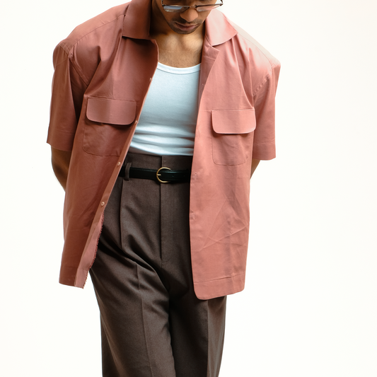 Simple Trousers: One Piece Constructed Belt Loops in Grey