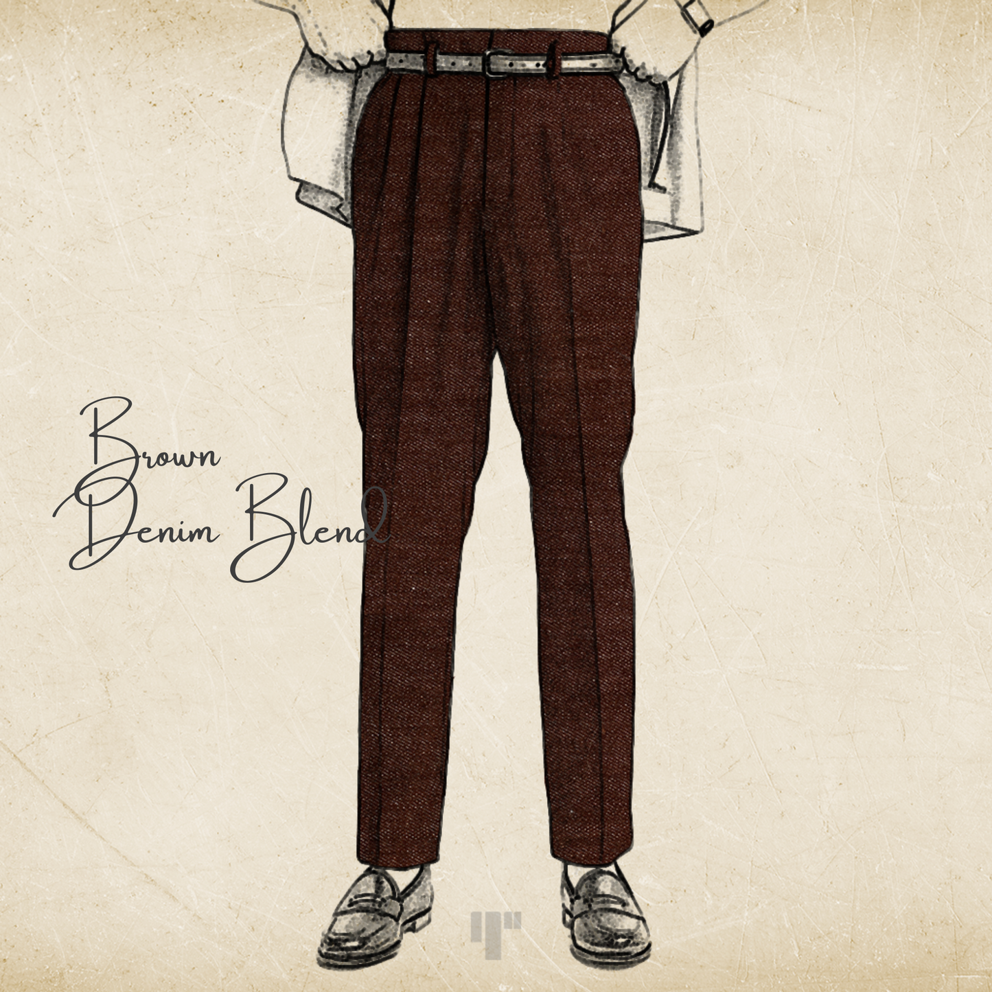 Design your 'One Piece Constructed Belt Looped Trousers'
