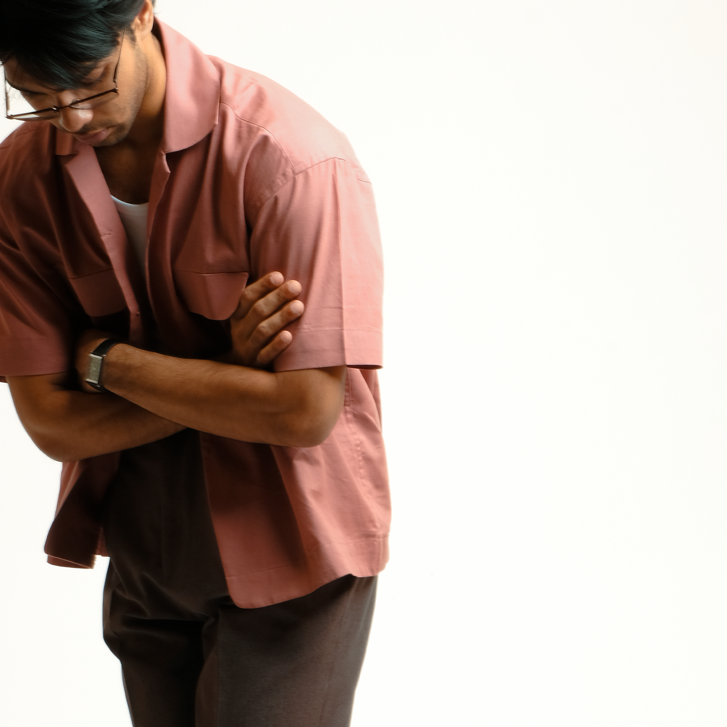 Baker Shirt: Salmon