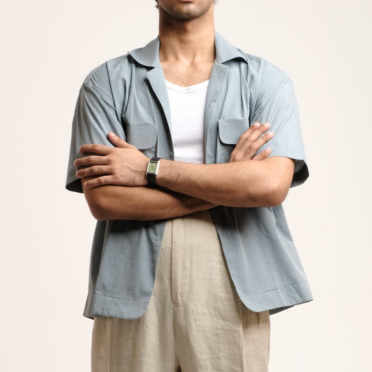 Baker Shirt: Teal