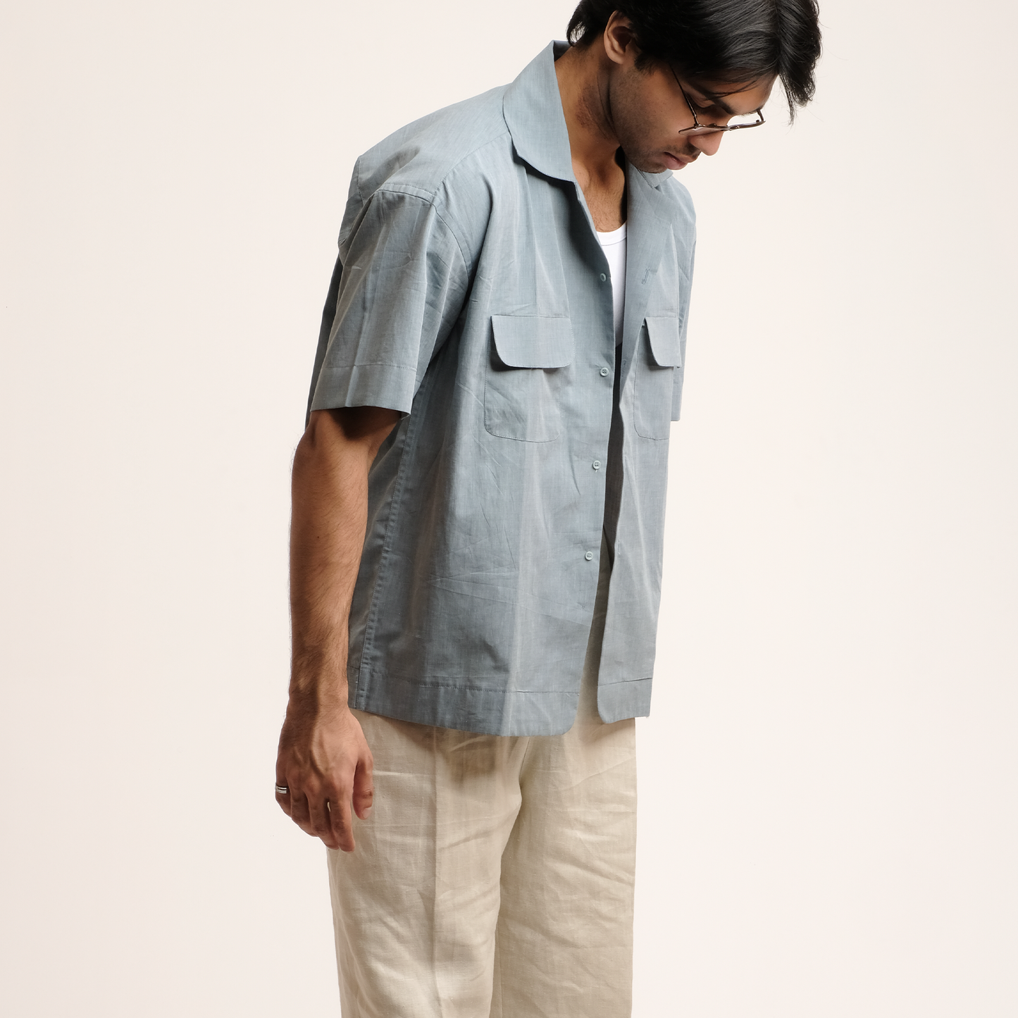 Baker Shirt: Teal