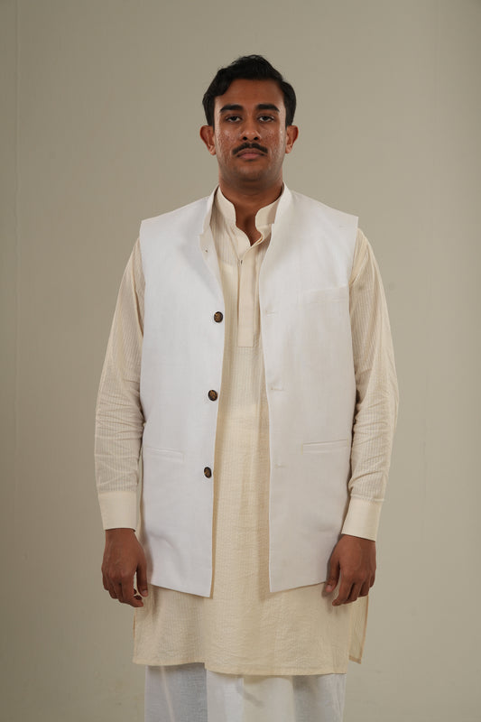 আলো— White Linen Waistcoat