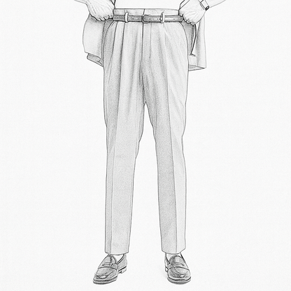 Design your 'One Piece Constructed Belt Looped Trousers'