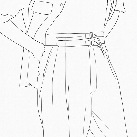 Design your 'One Piece Constructed Belt Loop Trousers'