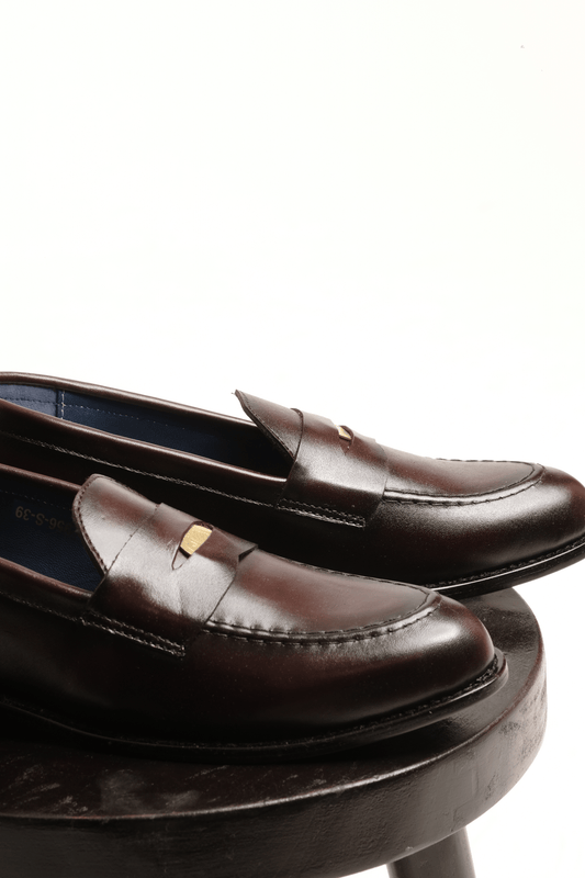 Simple Loafers: Burnt Mahogany