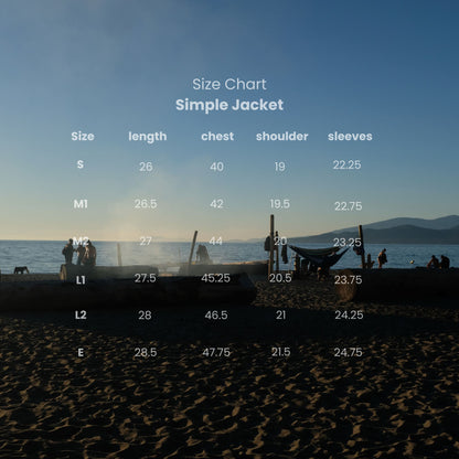 Simple Jacket in Black-Brown-Grey Gingham